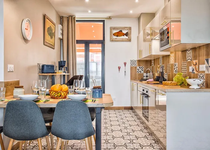 139 La Vague - Front De - Contemporain Et Terrasse Sur Cour - 2 A 6 Personnes - Rez-de-chaussee Apartament